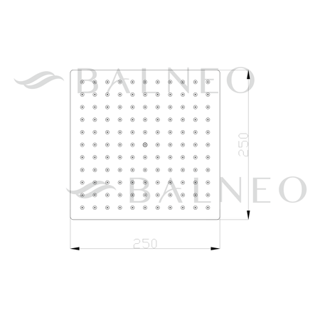 Deszczownica Balneo Cascade model 2 Czarna
