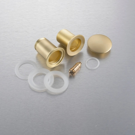 Balneo Brass Sink Pop-Up Waste Click-Clack C Gold Without Overflow – Brushed Gold