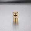 Balneo Brass Basin Pop-Up Plug Click-Clack B Gold with Overflow – Brushed Gold