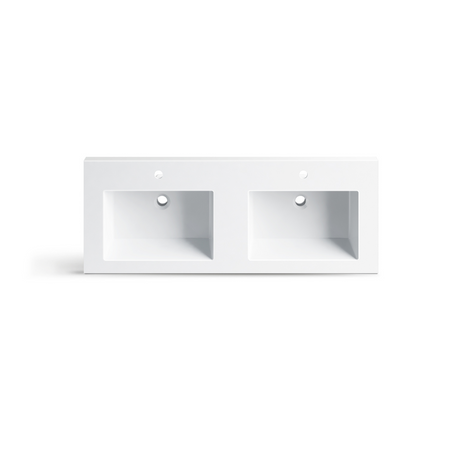 Balneo Mila countertop washbasin 120 x 45,8 cm white conglomerate