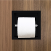 Balneo Wall Box Paper 1 Black In-Wall Stainless Steel Paper Holder