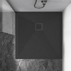 Balneo Stone Tray composite shower tray 80 x 80 x 2.5 cm dark grey low square