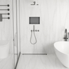Balneo Duplex Next Gun Metal 60 cm double-sided brushed stainless steel floor drain with low siphon and deep trap