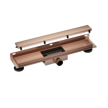 Wall-mounted shower drain Wall and Floor NEXT - 80 cm Copper