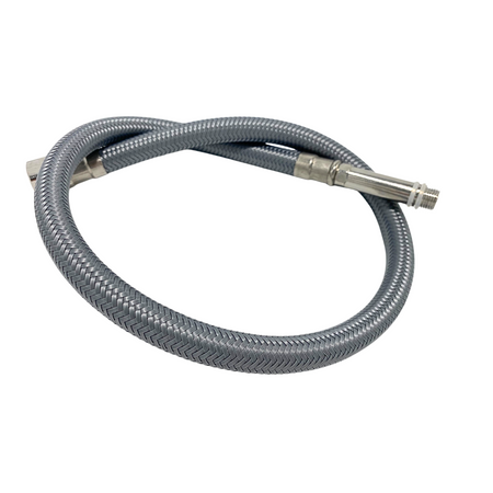 Wężyk przyłączeniowy do baterii Balneo PEX w oplocie szarym 3/8" x M10 50 cm