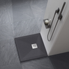 Balneo Stone Tray composite shower tray 80 x 80 x 2.5 cm dark grey low square