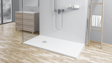 Maskownica do brodzika z konglomeratu mineralnego Balneo Stone Tray biała