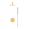 Bateria prysznicowa Balneo Cascade zestaw 2 shiny gold