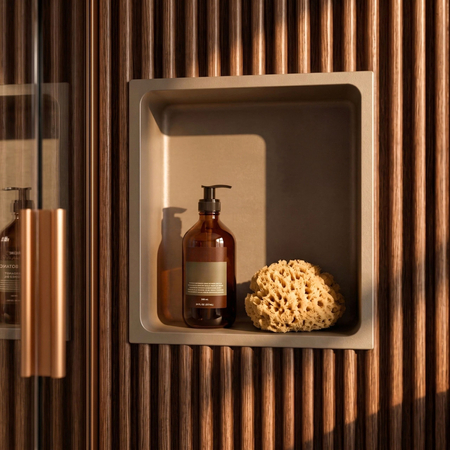 Niche shelf WALL-BOX Solid One Mocca Mousse