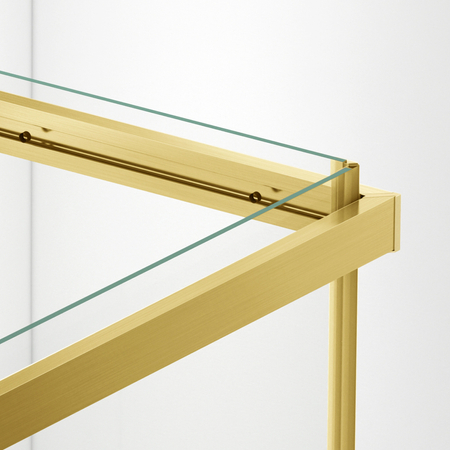 Shower enclosure sliding Balneo Rio 80 x 80 cm gold transparentna