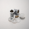 Balneo Klik Klak C brass basin waste plug, white, without overflow, with ceramic head