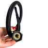 Connection hose for Balneo PEX faucets in black braided 3/8" x M10 60 cm