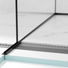 Slope profile Balneo black for glass left 120 cm