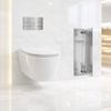 Schowek na szczotkę WC Balneo Wall Box Brush L Tiles prawy do wbudowania w ścianę ze stali nierdzewnej