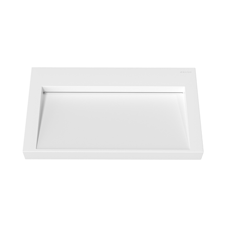 Veloria Solid Surface Washbasin, Coco White, with Linear Drain, 80 cm