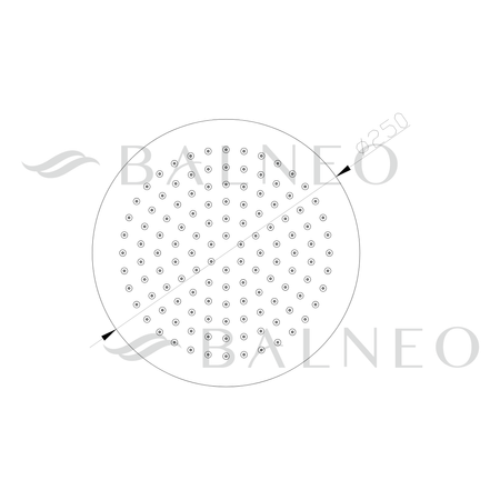 Deszczownica Balneo Cascade model 1 inox