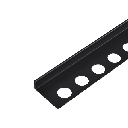 Listwa spadkowa Balneo czarna podłogowa lewa 120 cm