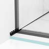 Slope profile Balneo black wall-mounted left 120 cm