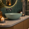 Washbasin TIERA Solid Surface Pistachio Cream