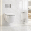 Schowek na szczotkę WC Balneo Wall Box Brush S White Glass prawy do wbudowania w ścianę ze stali nierdzewnej