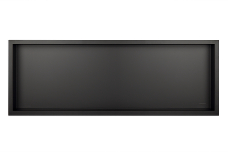 Niche shelf Balneo Wall Box One Black 90 x 30 x 10 cm made of stainless steel with flange