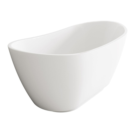Wanna wolnostojąca Balneo PARMA NO RIM 170 x 72 cm biała akrylowa z ramą ze stali nierdzewnej i 6 nóżkami stabilizującymi z przelewem i białym korkiem