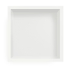 Półka wnękowa Balneo Wall Box One White 30 x 30 x 7 cm biała ze stali nierdzewnej z kołnierzem
