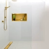 Półka wnękowa Balneo Wall Box One Gold 60 x 30 x 10 cm złota ze stali nierdzewnej z kołnierzem