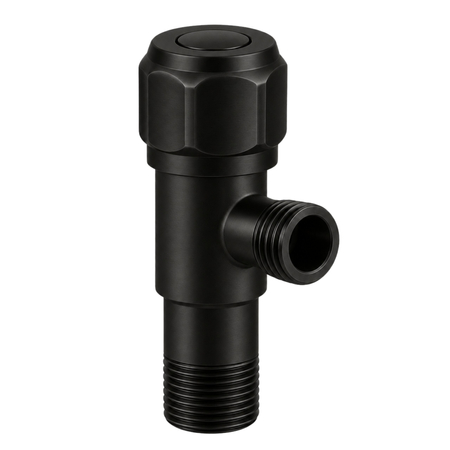 Model 2 BLACK 1/2 x 3/4 angle plug valve