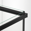 Shower enclosure sliding Balneo Rio 80 x 80 cm black transparentna