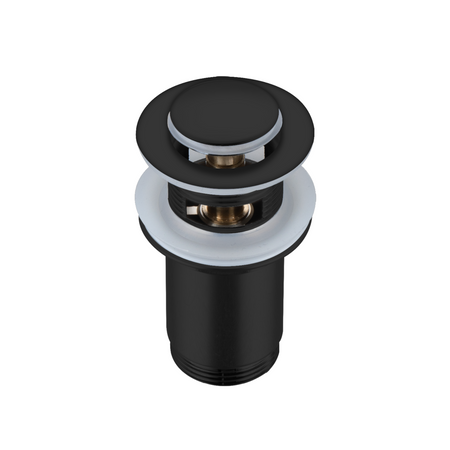 Korek umywalkowy mosiężny Balneo Klik Klak E czarny z przelewem