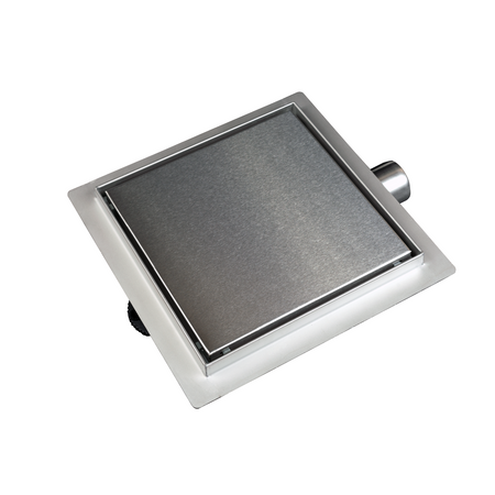 Drain floor square Balneo SQ-Drain 15 x 15 cm double-sided made of stainless steel brushed
