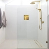 Niche shelf Balneo Wall Box One Gold 30 x 30 x 10 cm gold made of stainless steel with flange