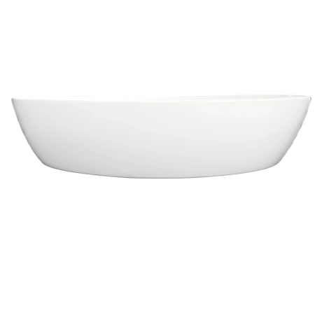 Umywalka nablatowa Balneo Vileo 62 x 42 cm biała ceramiczna