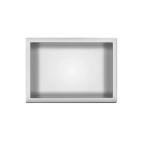 Balneo WALL-BOX ONE Inox 30x20x10 cm stainless steel recessed shelf with collar