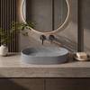 Washbasin ETERIA Solid Surface Cemento Raw