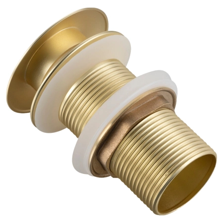 Balneo Brass Click-Clack Pop-Up Basin Waste A, Gold, No Overflow – Brushed Gold