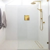 Półka wnękowa Balneo Wall Box One Gold 30 x 30 x 10 cm złota ze stali nierdzewnej z kołnierzem