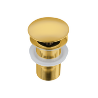 Korek umywalkowy mosiężny Balneo Klik Klak A złoty bez przelewu