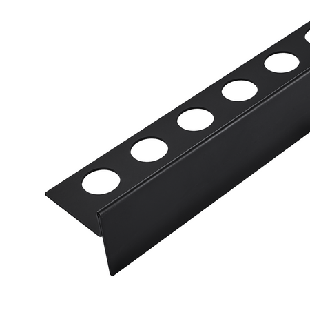 Listwa spadkowa Balneo czarna podłogowa lewa 120 cm