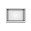 Balneo WALL-BOX ONE Inox 30x20x10 cm stainless steel recessed shelf with collar