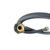 Balneo PEX connection hose in grey braid 1/2" x 3/8" 60 cm