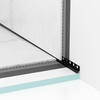 Slope profile Balneo black wall-mounted right 170 cm