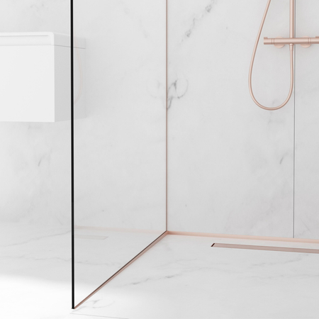 Slope profile Balneo copper for glass left 170 cm