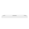 Seravia Solid Surface Washbasin, Coco White, with Double Linear Drain, 120 cm
