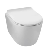 Concealed TOILET set Balneo frame / cistern frame Fix-Frame Standard with białą bowl TOILET Luxa and button for choice