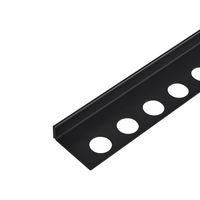 Listwa spadkowa Balneo czarna podłogowa lewa 120 cm