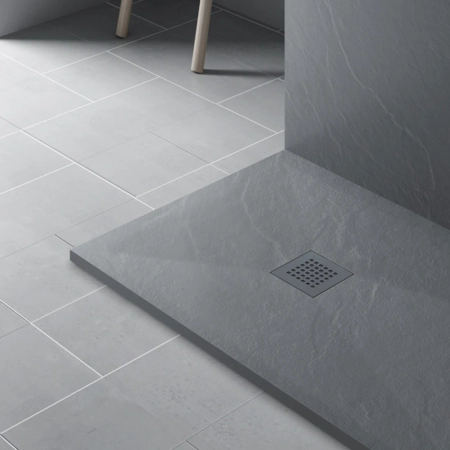 Maskownica do brodzika z kompozytu mineralnego Balneo Stone Tray ciemnoszara
