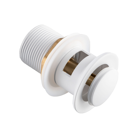 Basin plug brass Balneo Klik Klak B white with overflow
