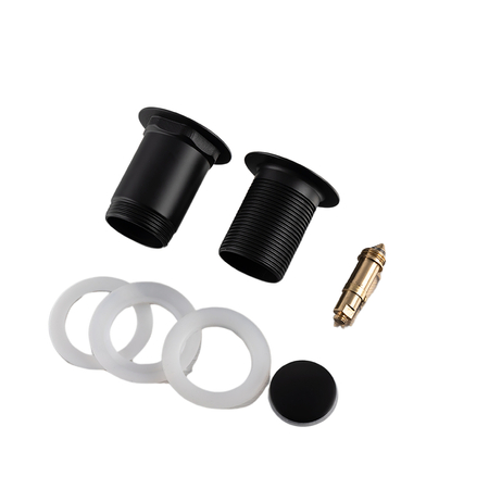 Korek umywalkowy mosiężny Balneo Klik Klak E czarny bez przelewu